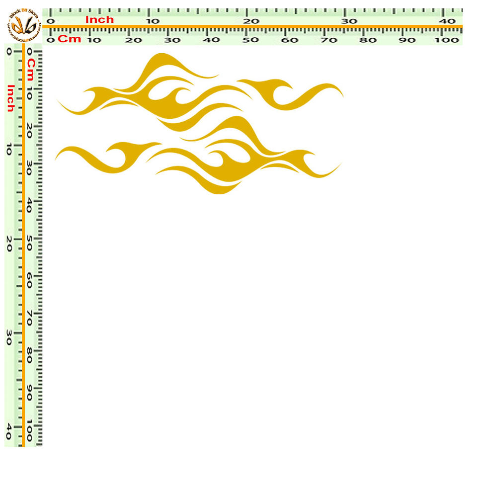 Miniatura: Adesivi auto fiamme fire flames eagle sticker auto 2 pz.