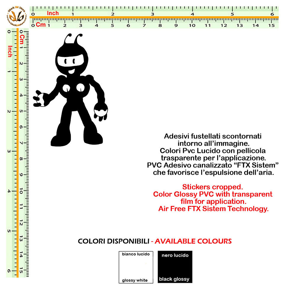 Miniatura: Adesivi famiglia Robot Bambini Cane Gatto Sticker my family Child Cat Dog 1 Pz.