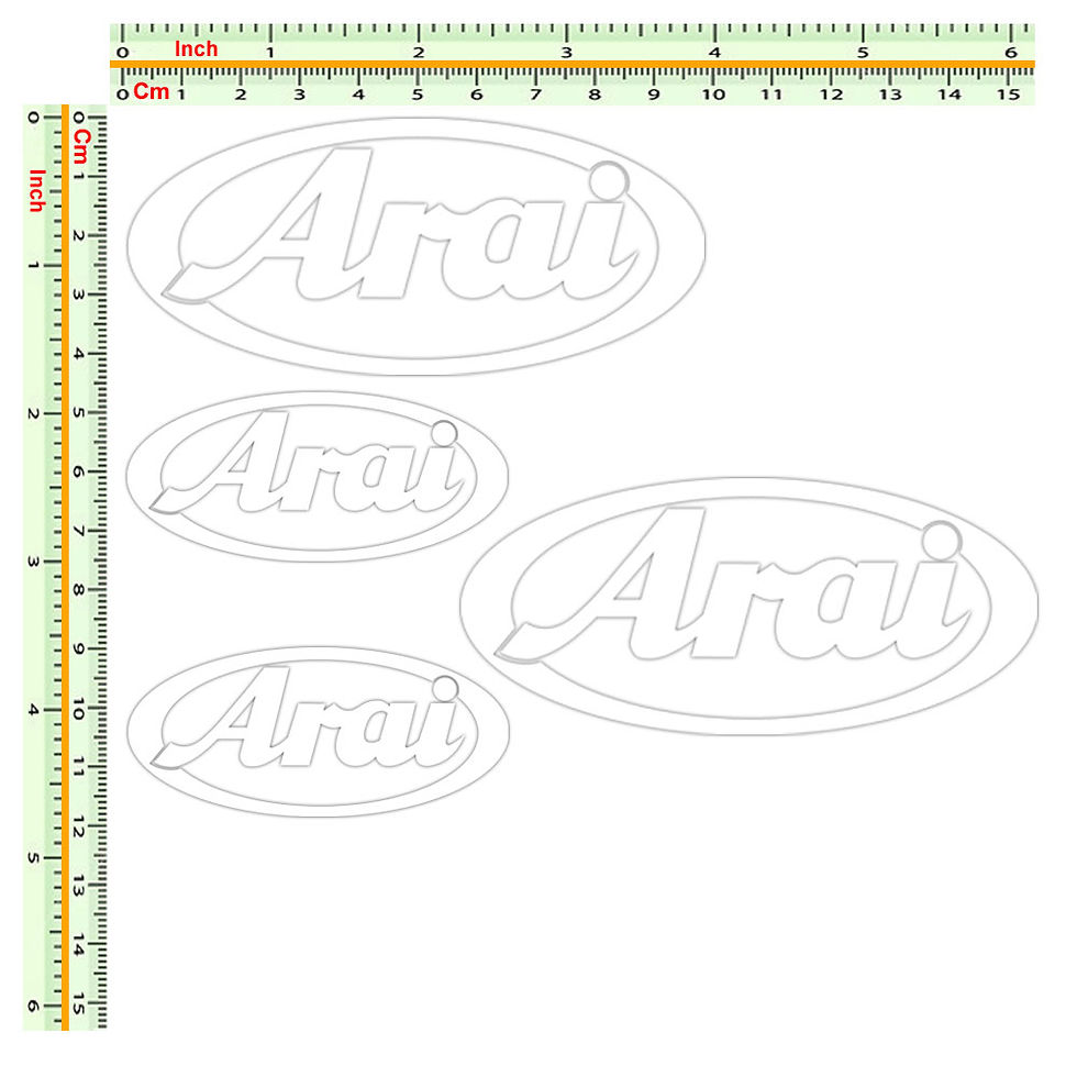 Miniatura: Sticker Arai adesivi 4 pz. Size 5-10 cm.