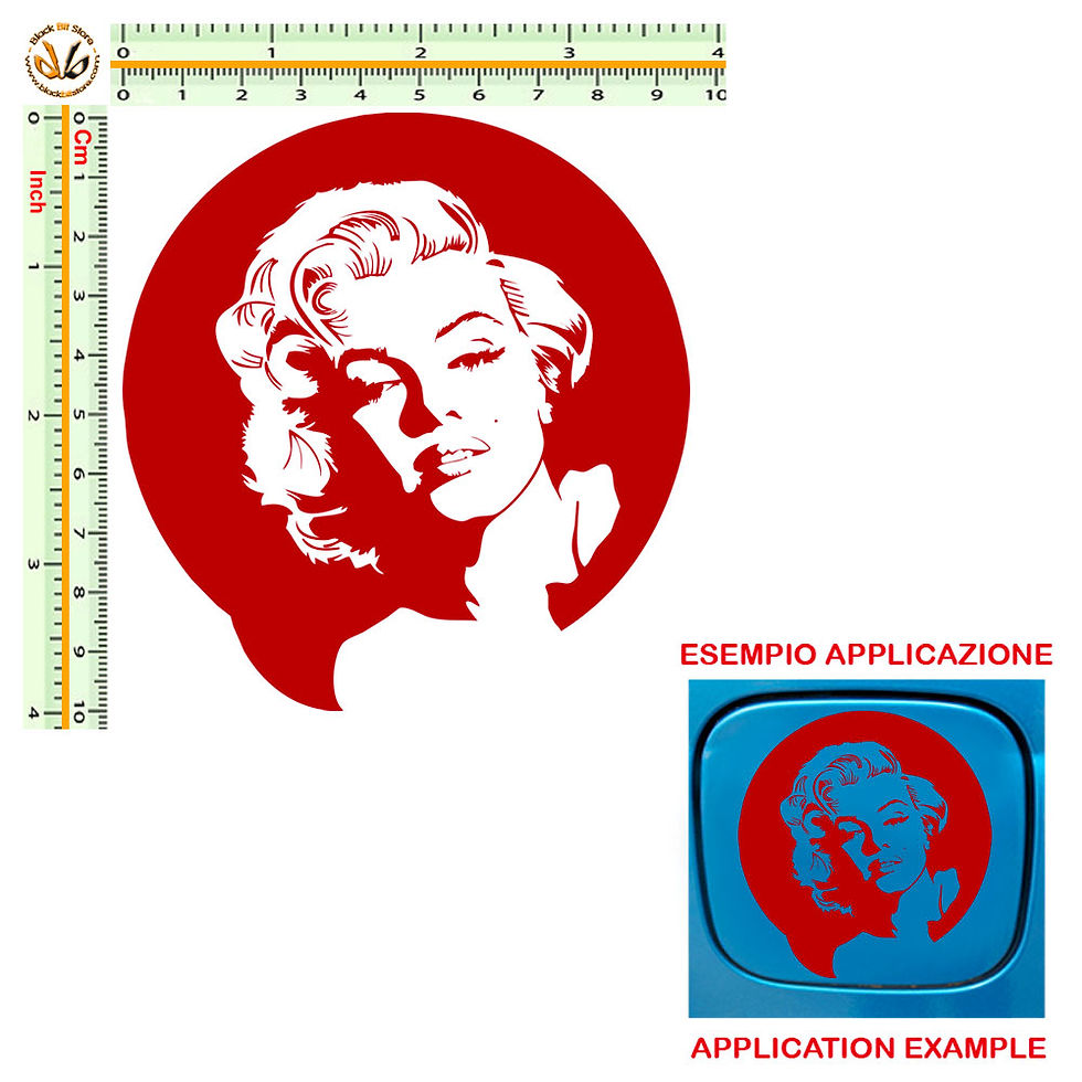 Miniatura: Adesivi serbatoio marylin Sticker car tank 1 Pz.