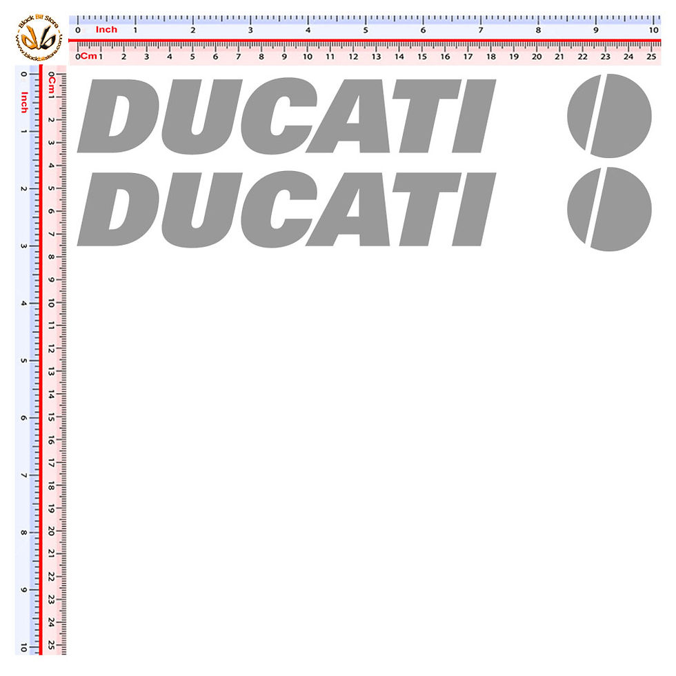 Miniatura: Sticker ducati adesivi 2 pz. Size 25 cm.