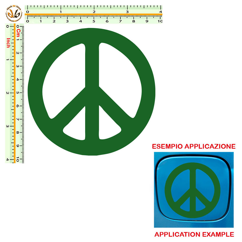Miniatura: Adesivi serbatoio pace peace Sticker car tank 1 Pz.