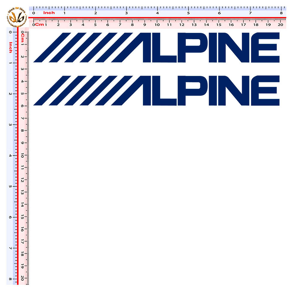 Miniatura: Adesivi sticker Alpine 2 pz. Size 20 cm