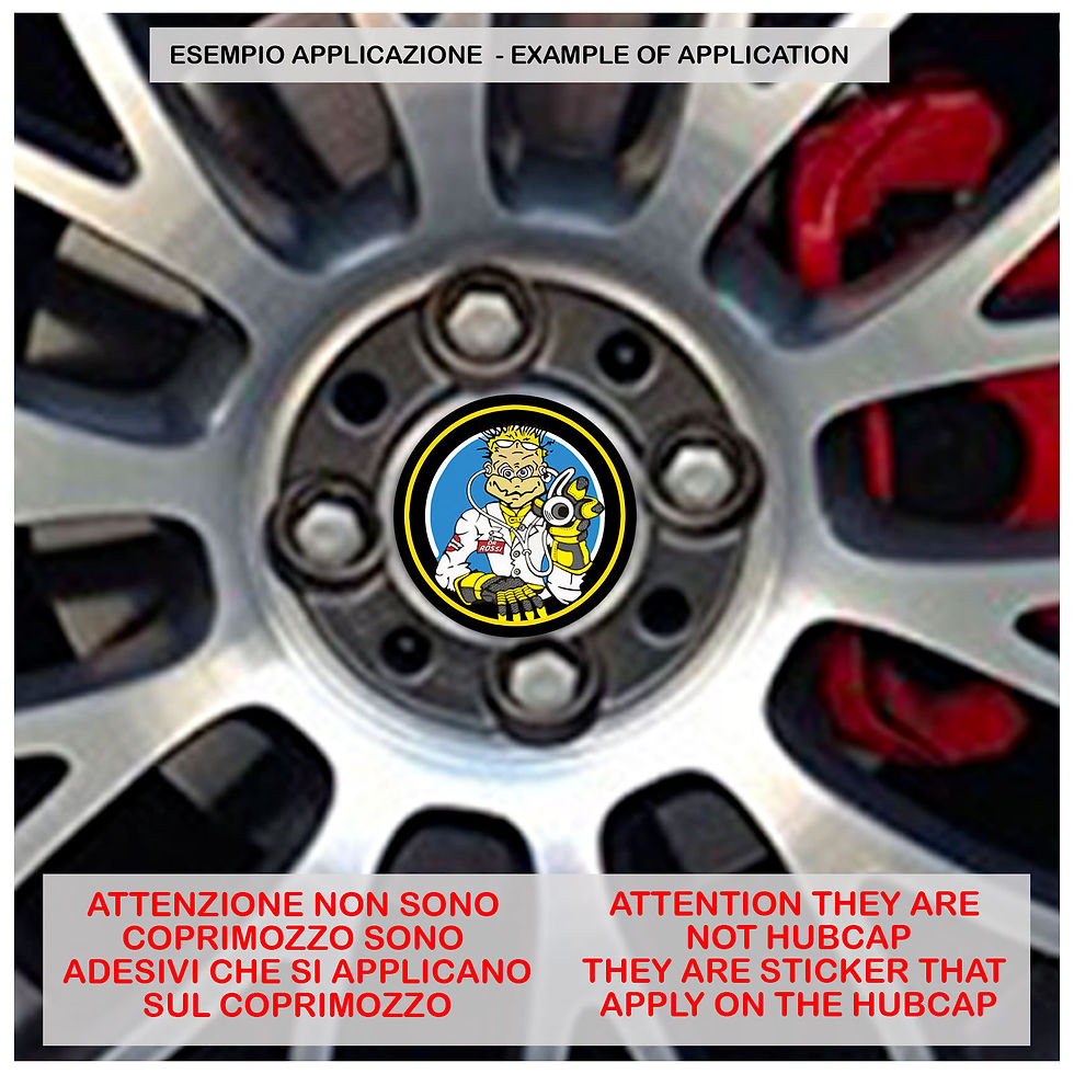 Miniatura: Adesivi coprimozzo the doctor sticker for hubcap auto moto