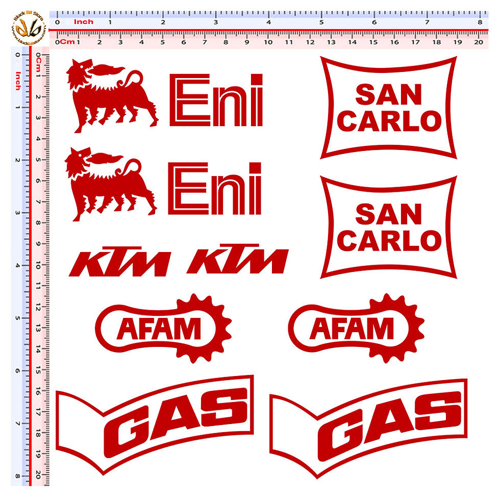 Miniatura: Sticker sponsor Eni KTM Afam San Carlo Gas 10 Pz.