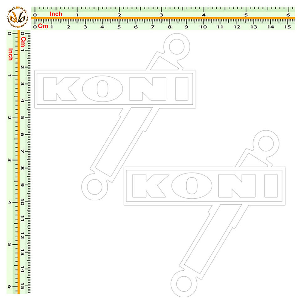 Miniatura: Adesivi Sticker Koni 2 Pz. Size 10 cm