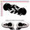 Miniatura: Flames Sticker Wing Mirror Adesivi fiamme specchietti 2 pz.