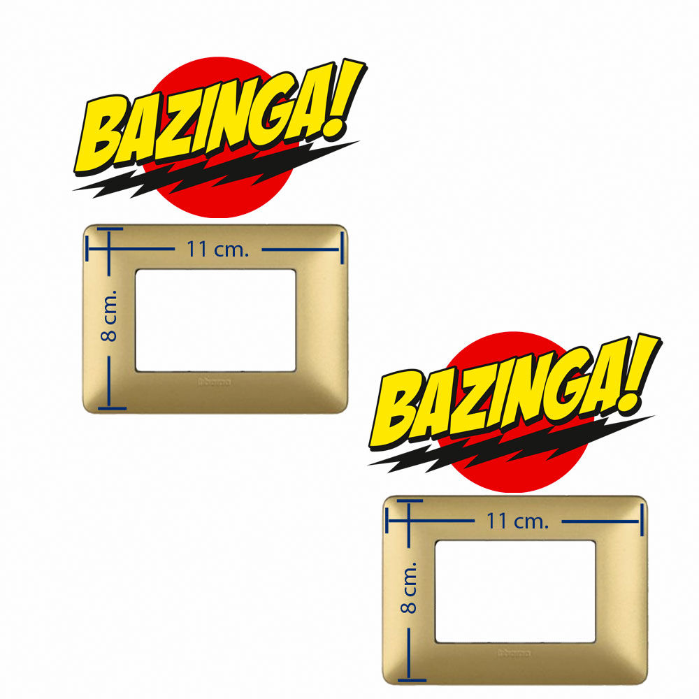 Adesivi interruttori luce Bazinga 2 pz.