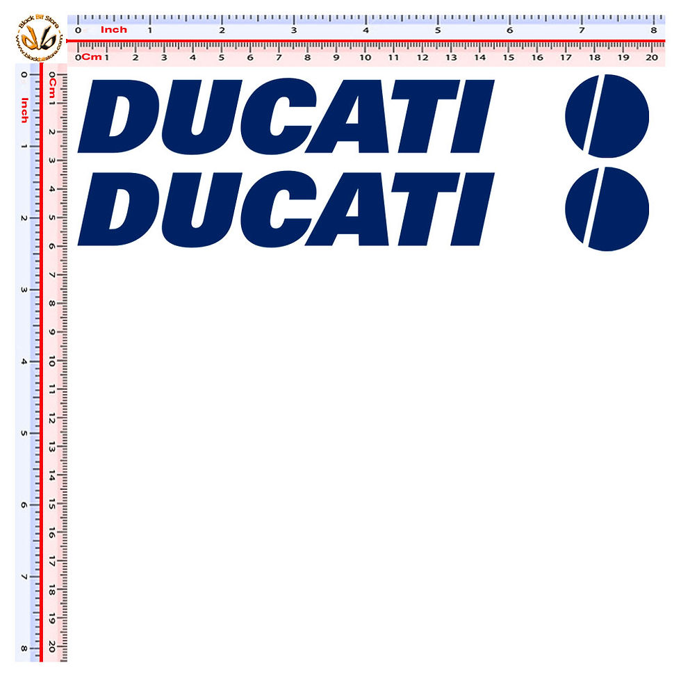 Miniatura: Sticker ducati adesivi 2 pz. Size 20 cm.