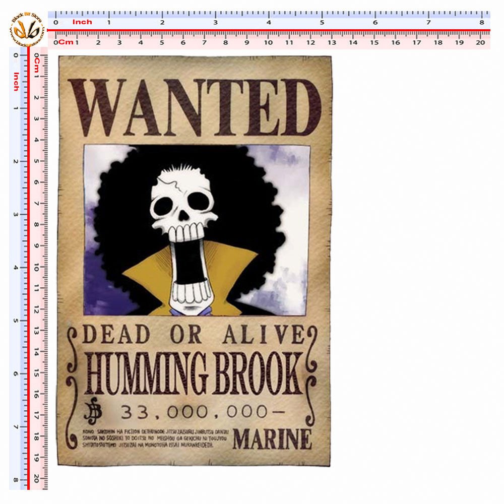 Adesivo Brook wanted one piece Sticker 1 Pz.
