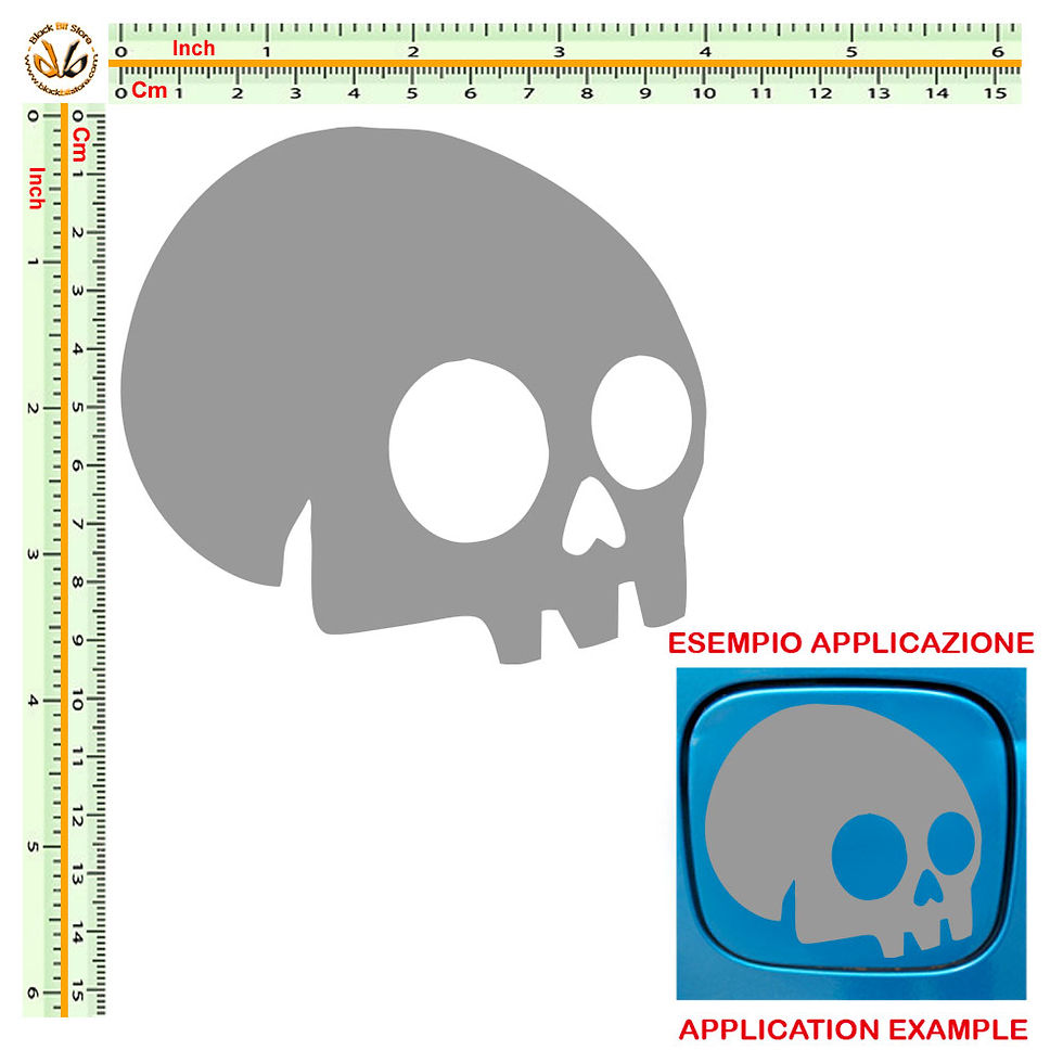 Miniatura: Adesivi serbatoio teschio skull Sticker car tank 1 Pz.
