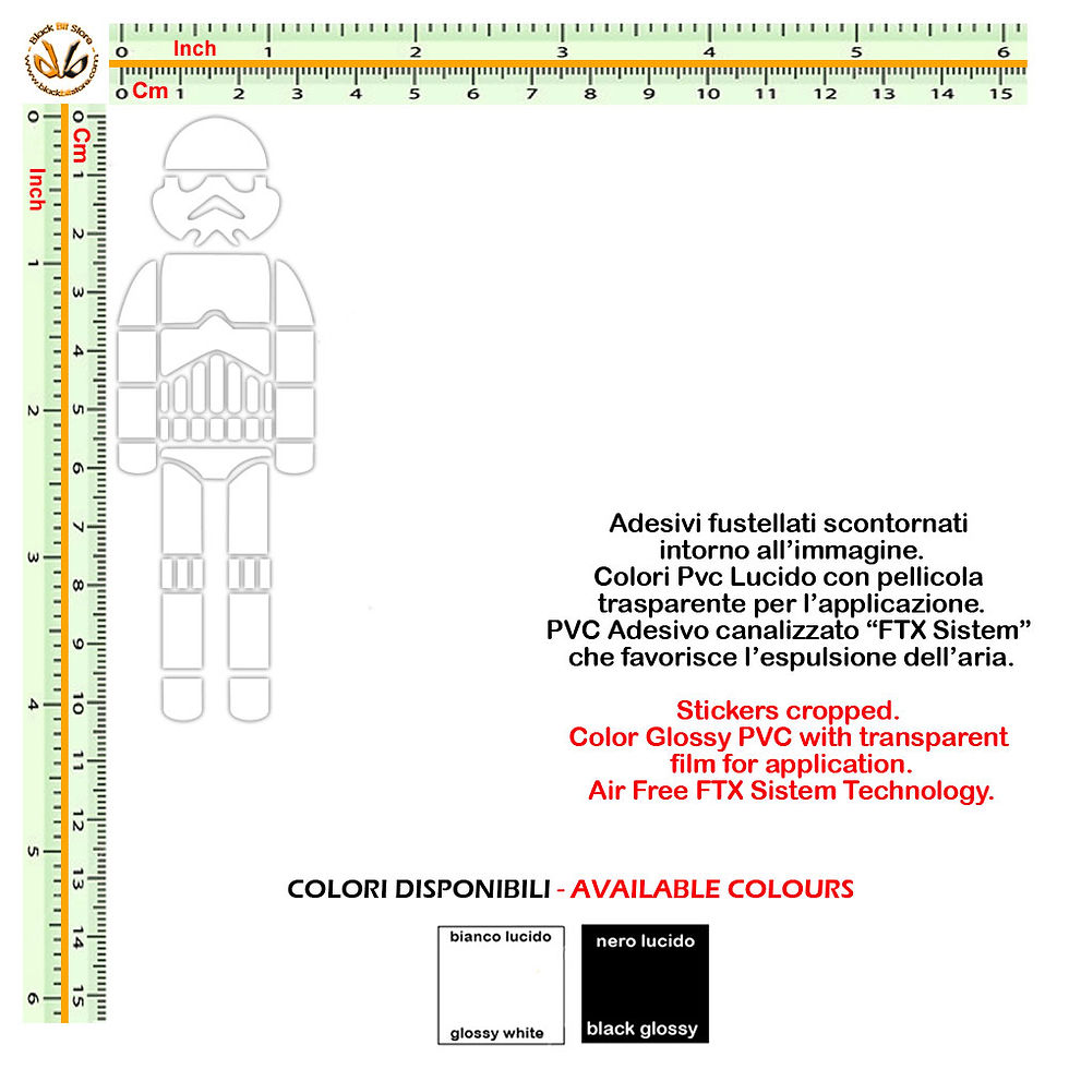 Miniatura: Adesivi famiglia Adult Star Wars Sticker my family 1 PVC White  pz.
