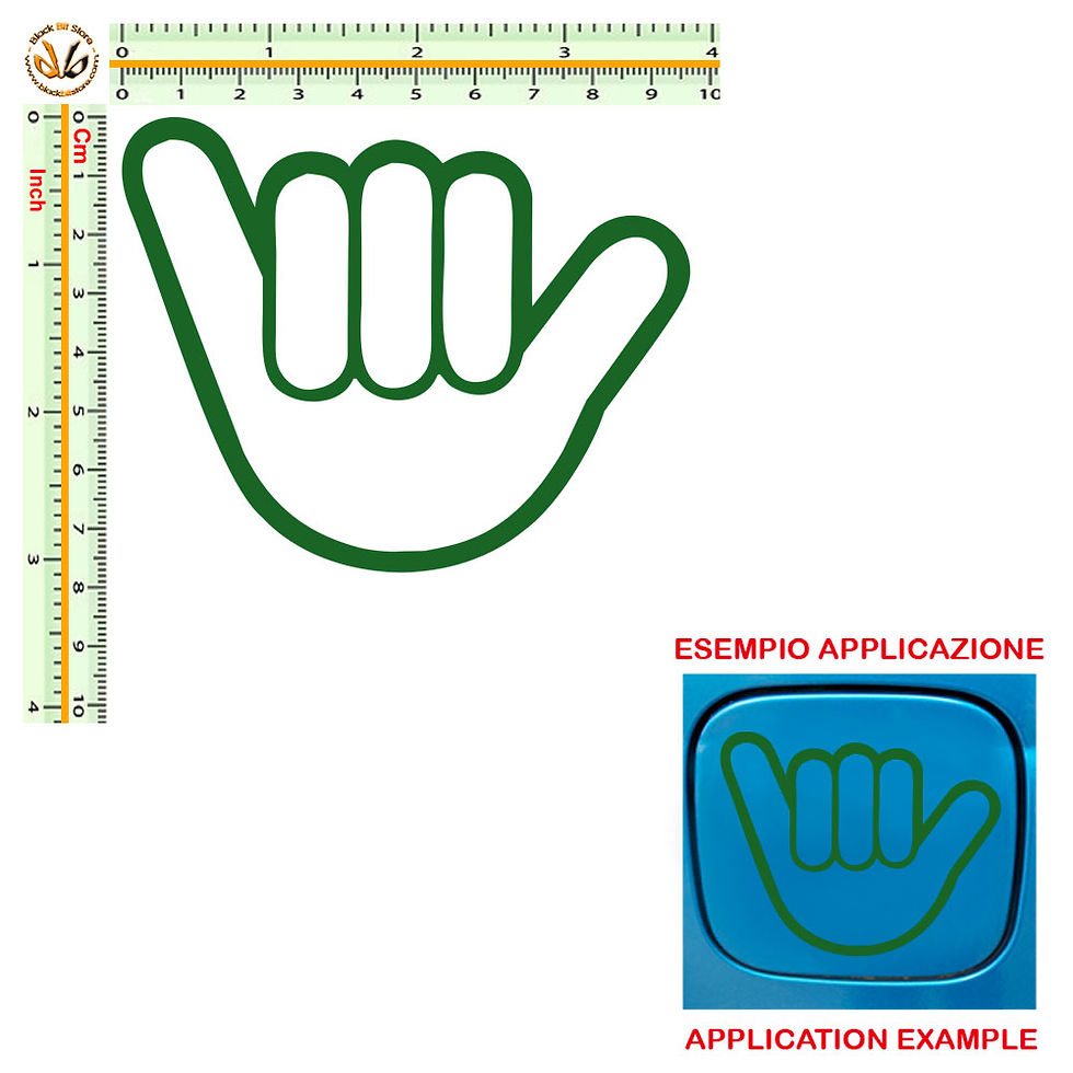 Miniatura: Adesivi prespaziati shaka Sticker cropped 1 Pz.