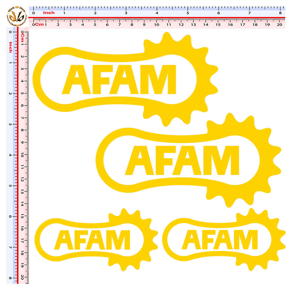 Miniatura: Sticker  AFAM adesivi 4 pz. Size 10-15 cm.