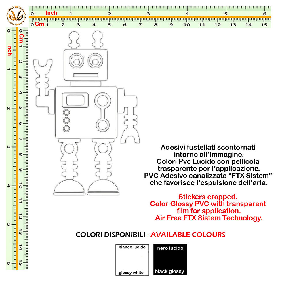 Miniatura: Sticker my family Fhater Adesivi famiglia Robot Padre 1 Pz.