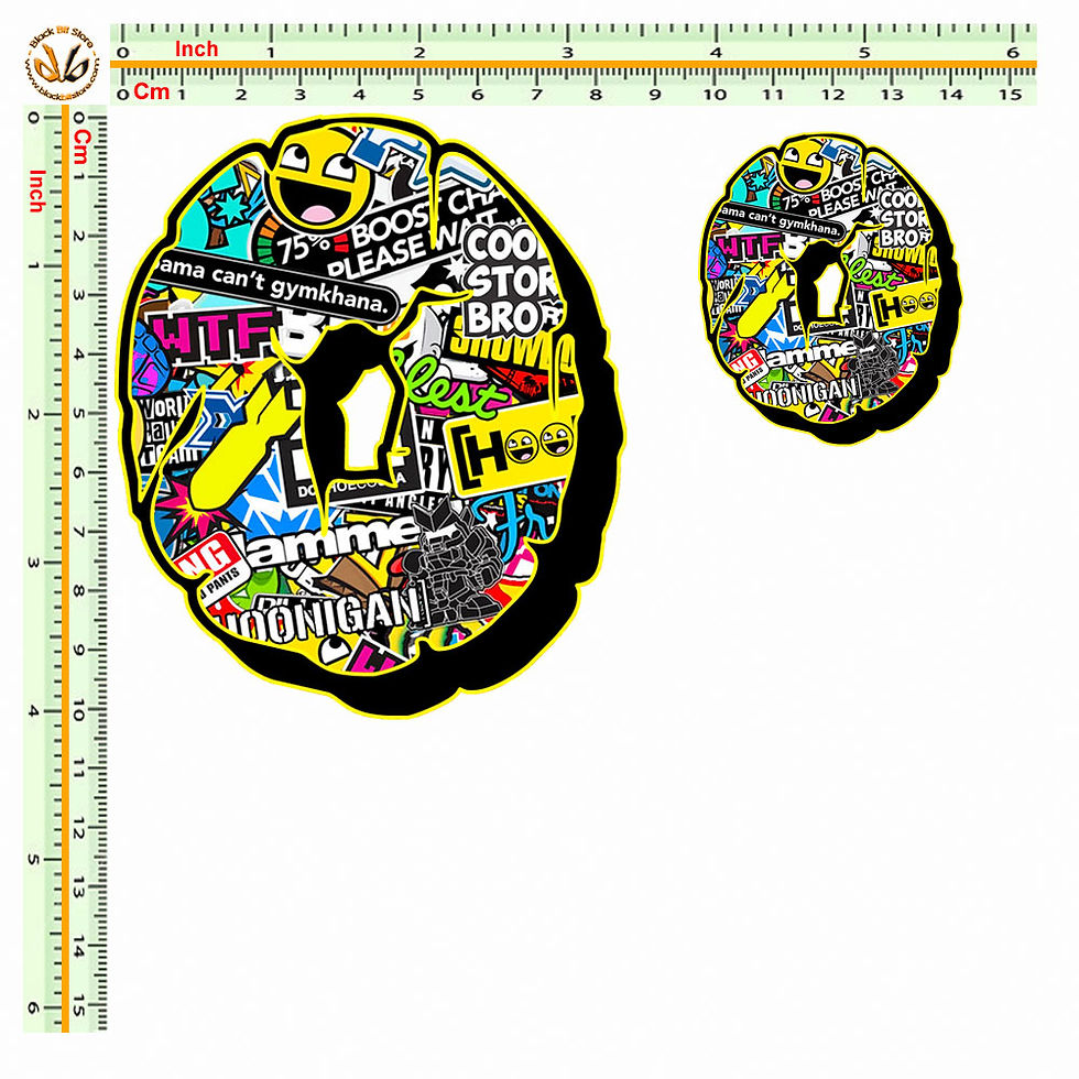 Miniatura: Sticker bomb number wall design adesivi numeri  2 pz. cm. 10-5