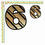 Miniatura: Adesivi numeri oro neri number sticker gold black 2 pz. cm. 10-5