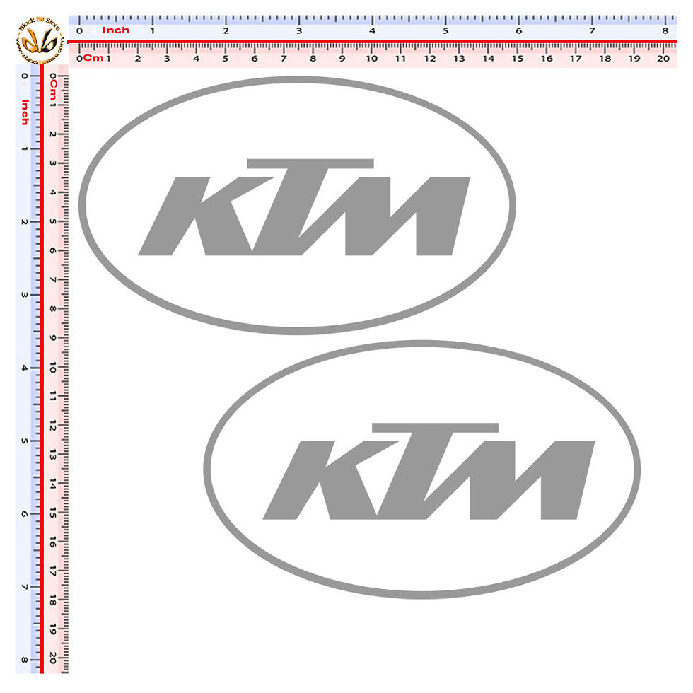 Miniatura: Sticker Adesivi KTM ovale 2 Pz. Size 15 cm.