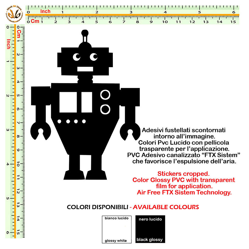 Miniatura: Adesivi famiglia Robot Padre Sticker my family Fhater 1 Pz.