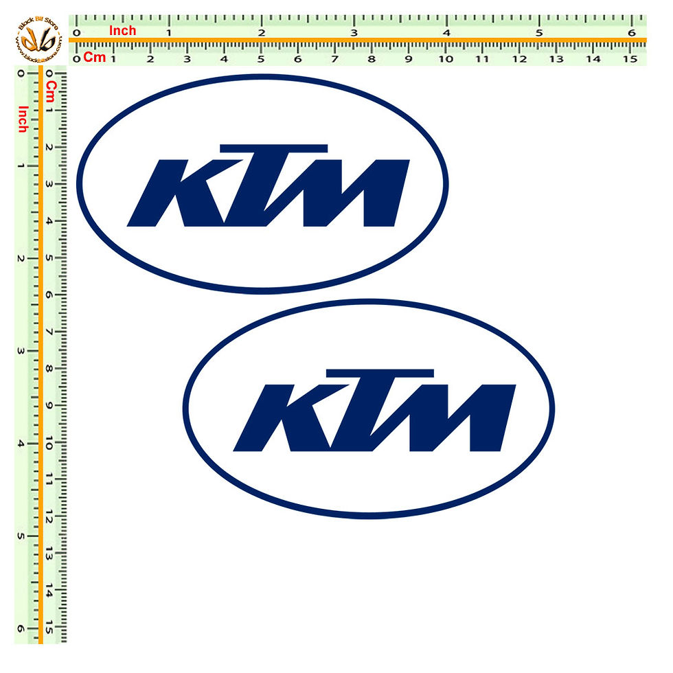 Miniatura: Sticker Adesivi KTM ovale 2 Pz. Size 10 cm.