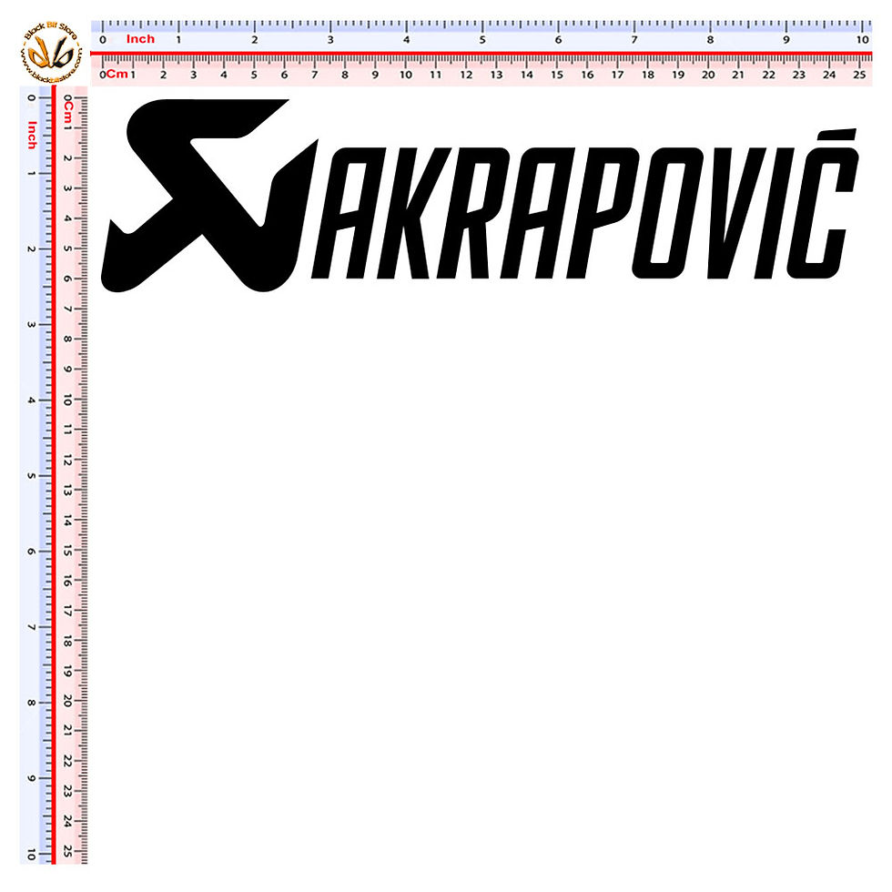 Miniatura: Adesivi sponsor sticker Akrapovic 1 Pz. Size 25 cm