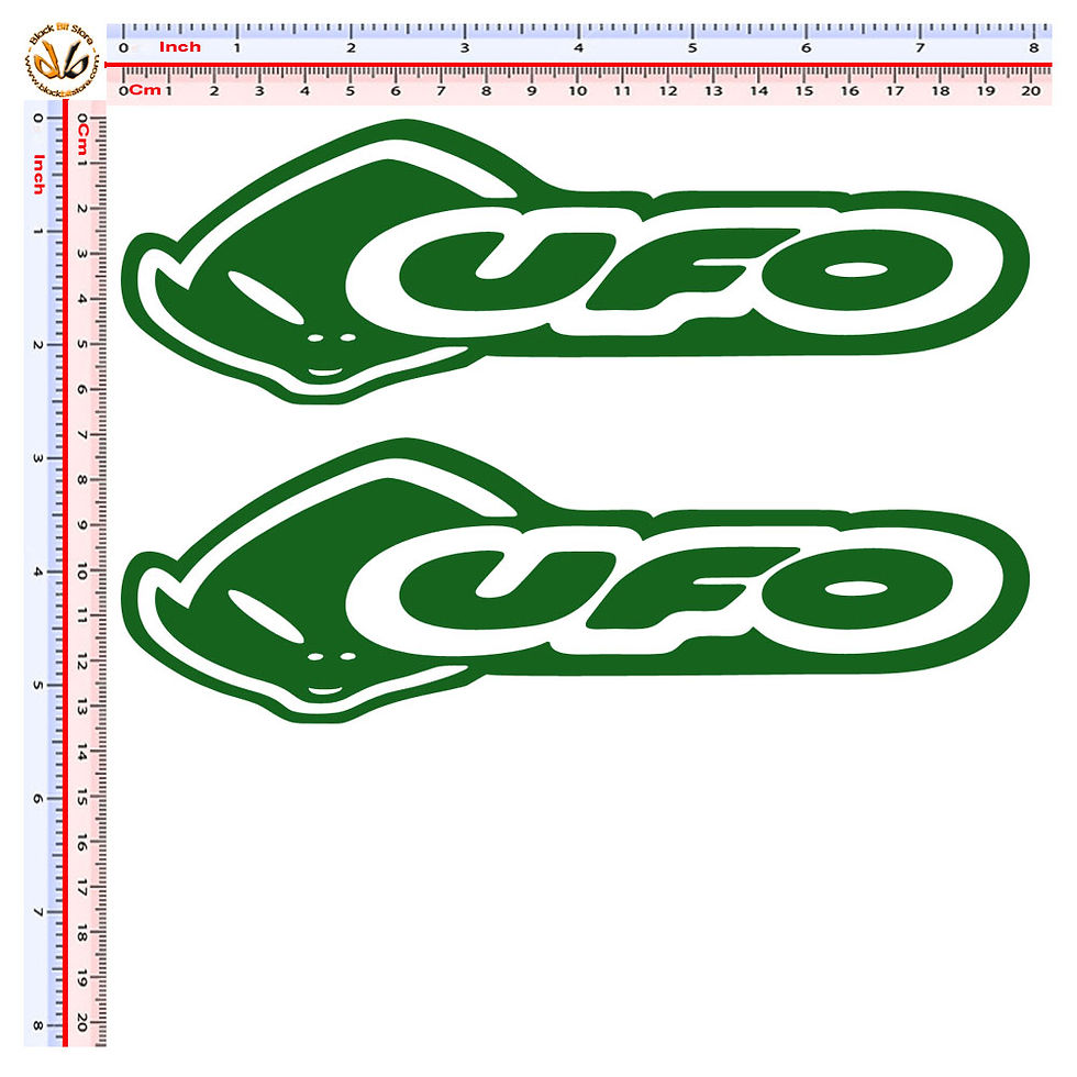 Miniatura: Adesivi Sticker UFO 2 Pz. Size 20 cm