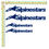 Miniatura: Adesivi Sticker Alpinestar 4 Pz. Size 10 - 15 cm