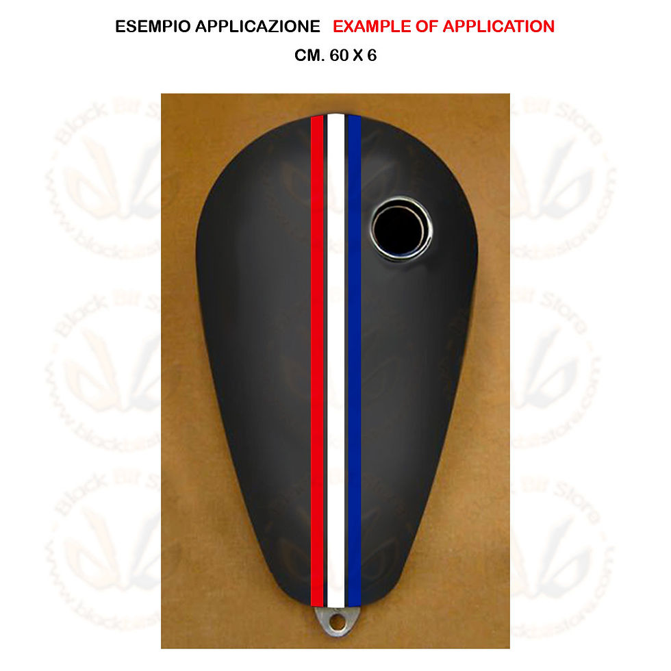 Miniatura: Adesivo serbatoio moto bandiera francia sticker tank france flag