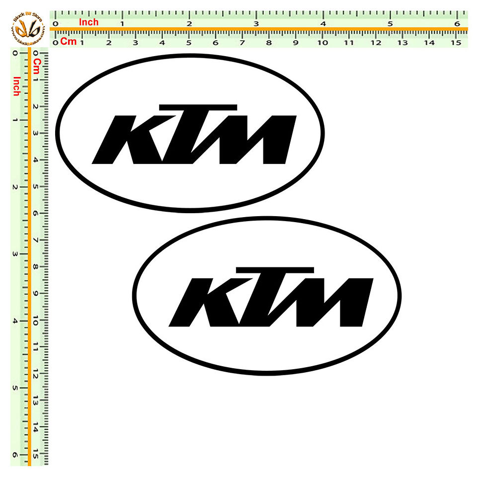 Miniatura: Sticker Adesivi KTM ovale 2 Pz. Size 10 cm.