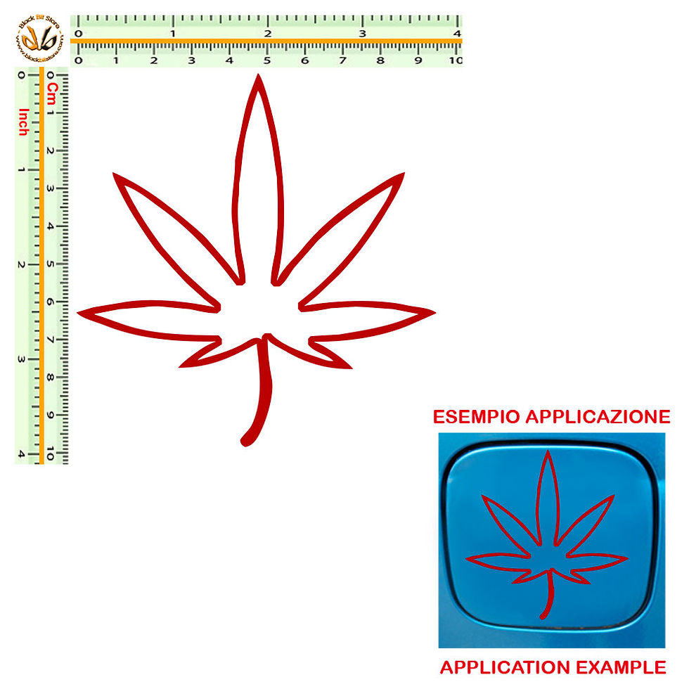 Miniatura: Adesivi serbatoio cannabis Sticker car tank 1 Pz.