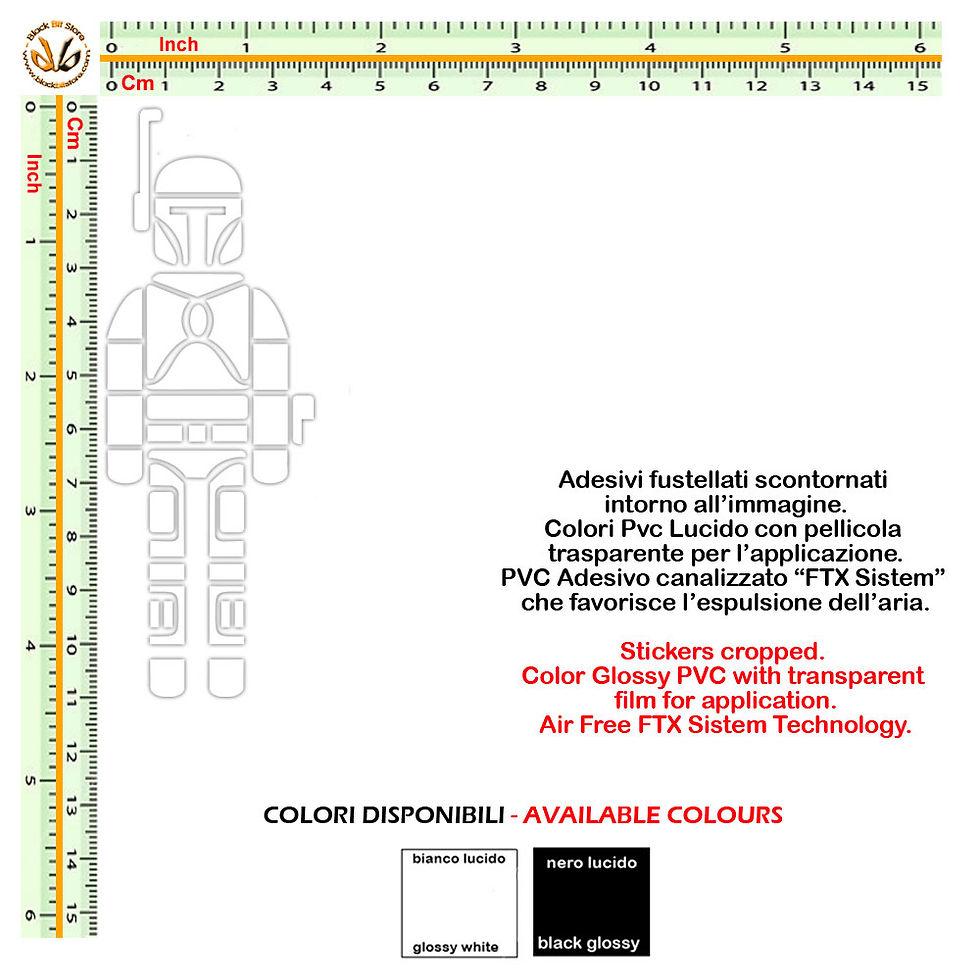 Miniatura: Adesivi famiglia Adult Star Wars Sticker my family 1 PVC White  pz.