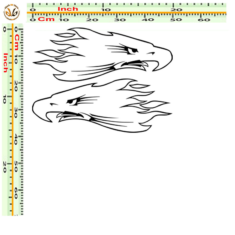 Miniatura: Sticker eagle Fasce laterali adesive aquila 2 Pz.