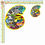 Miniatura: sticker bomb number adesivi numeri design fumetto 2 pz. cm. 10-5