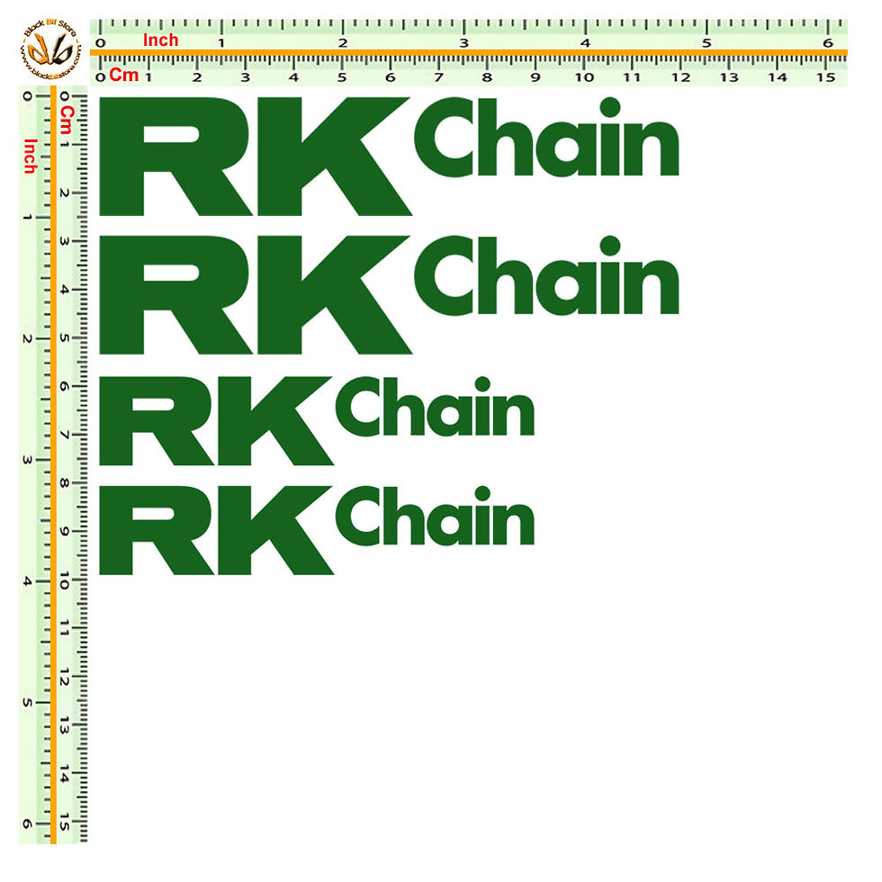 Miniatura: Adesivi sticker RK Chain 4 pz. Size 9-12 cm