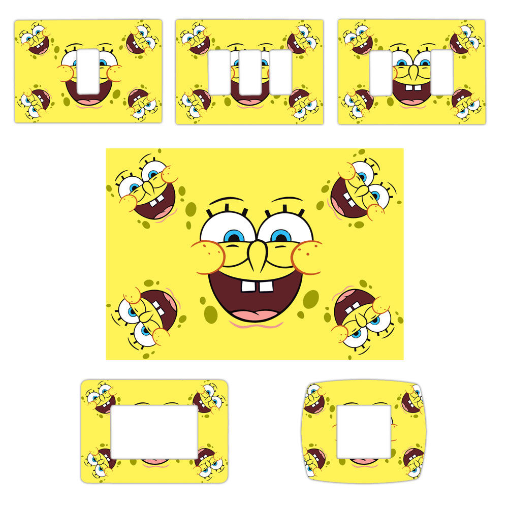 Adesivo Interruttori luce faccina felice 4 pz.