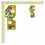 Miniatura: Adesivi numeri sticker bomb number stone design 2 pz. cm. 10-5