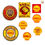 Miniatura: Adesivi shell motor oil vintage Sticker helmet auto moto