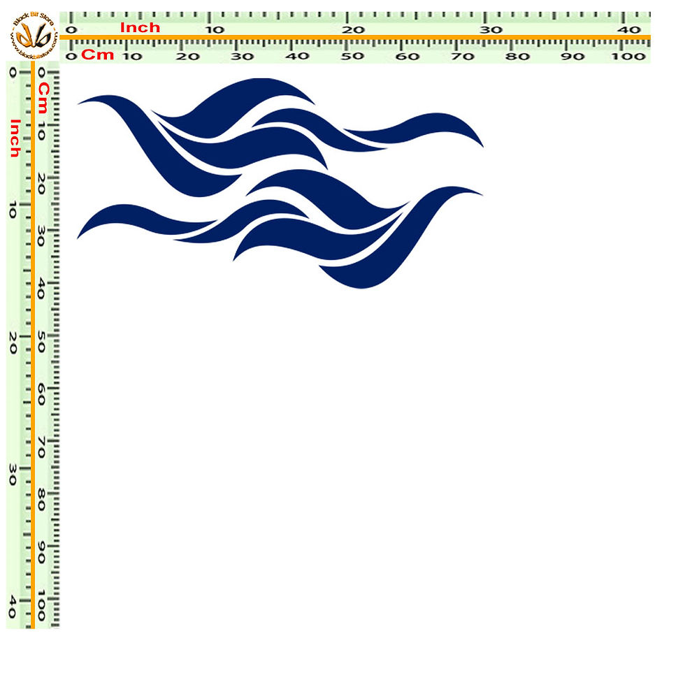 Miniatura: Adesivi fiamme pvc scontornato sticker Flames 2 pz.