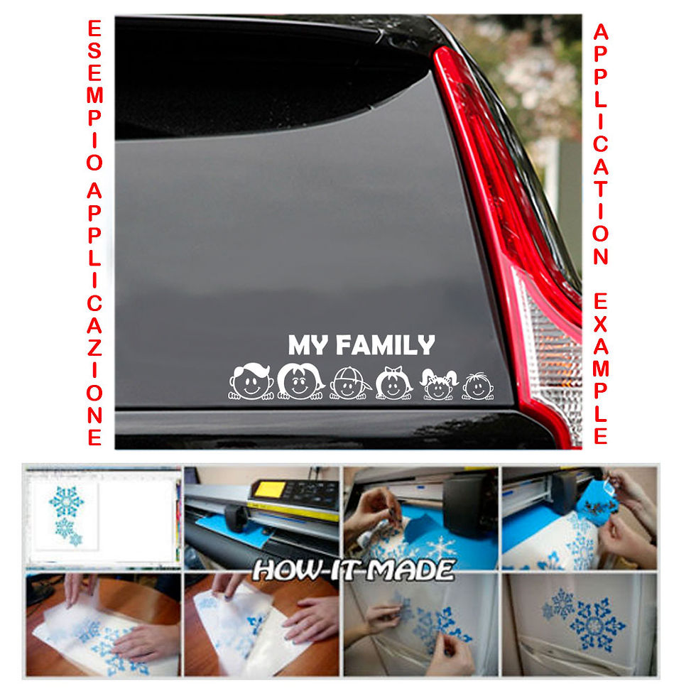 Miniatura: Adesivi famiglia Sticker my family  7 Pz.