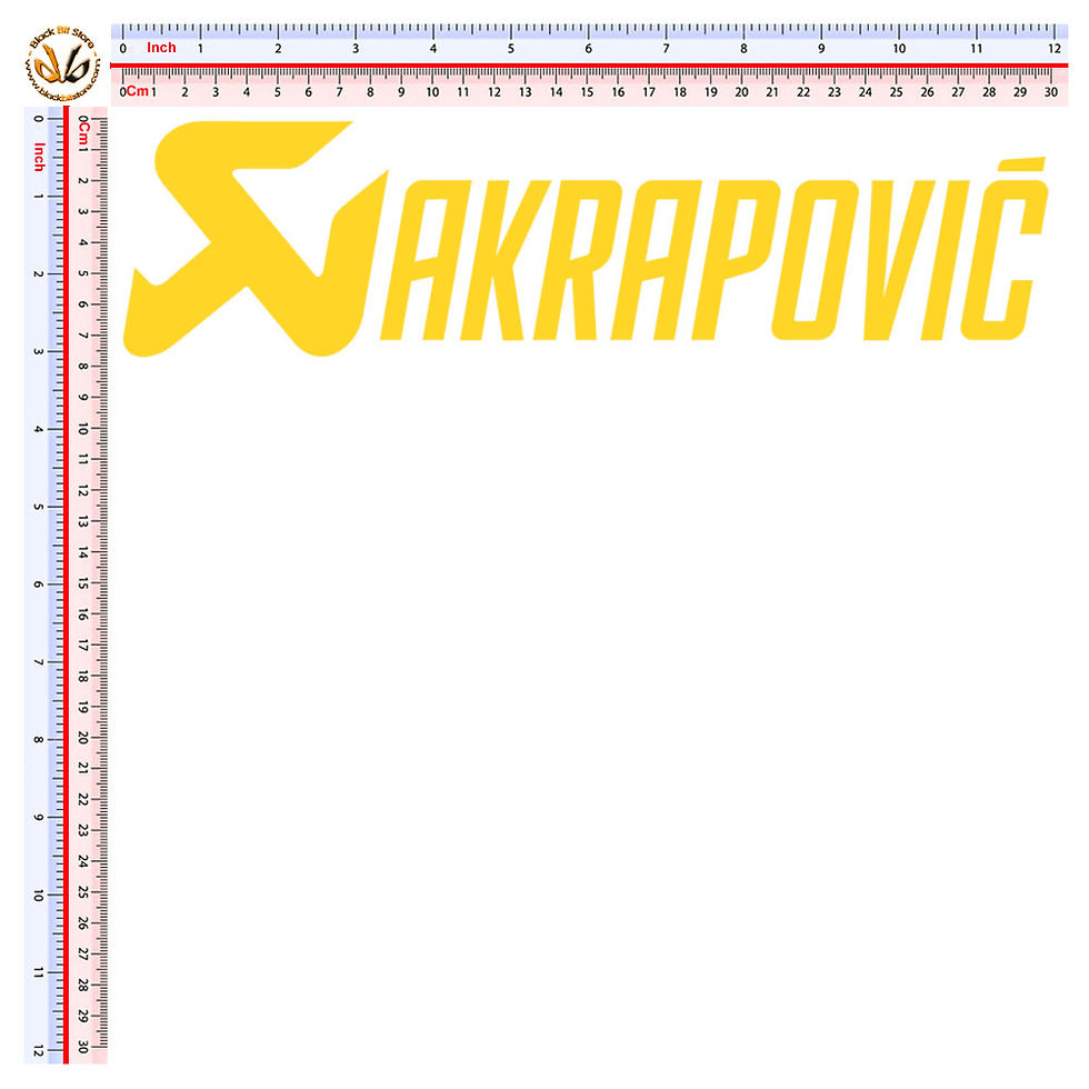 Miniatura: Sticker sponsor Adesivi Akrapovic 1 Pz. Size 30 cm