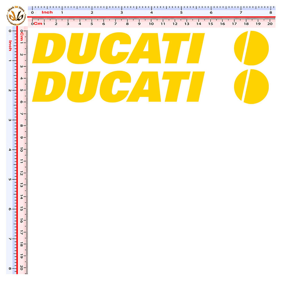 Miniatura: Sticker ducati adesivi 2 pz. Size 20 cm.