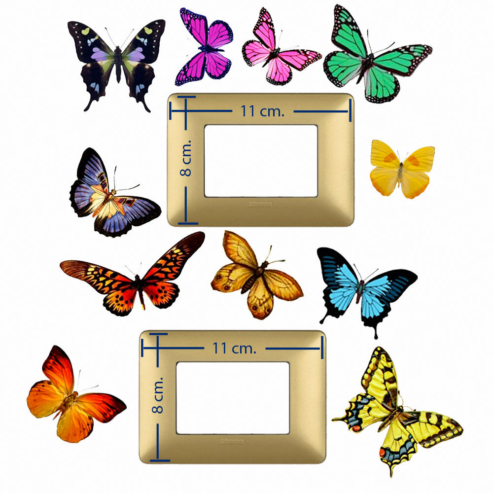 Farfalle Adesivi interruttori luce 11 pz.