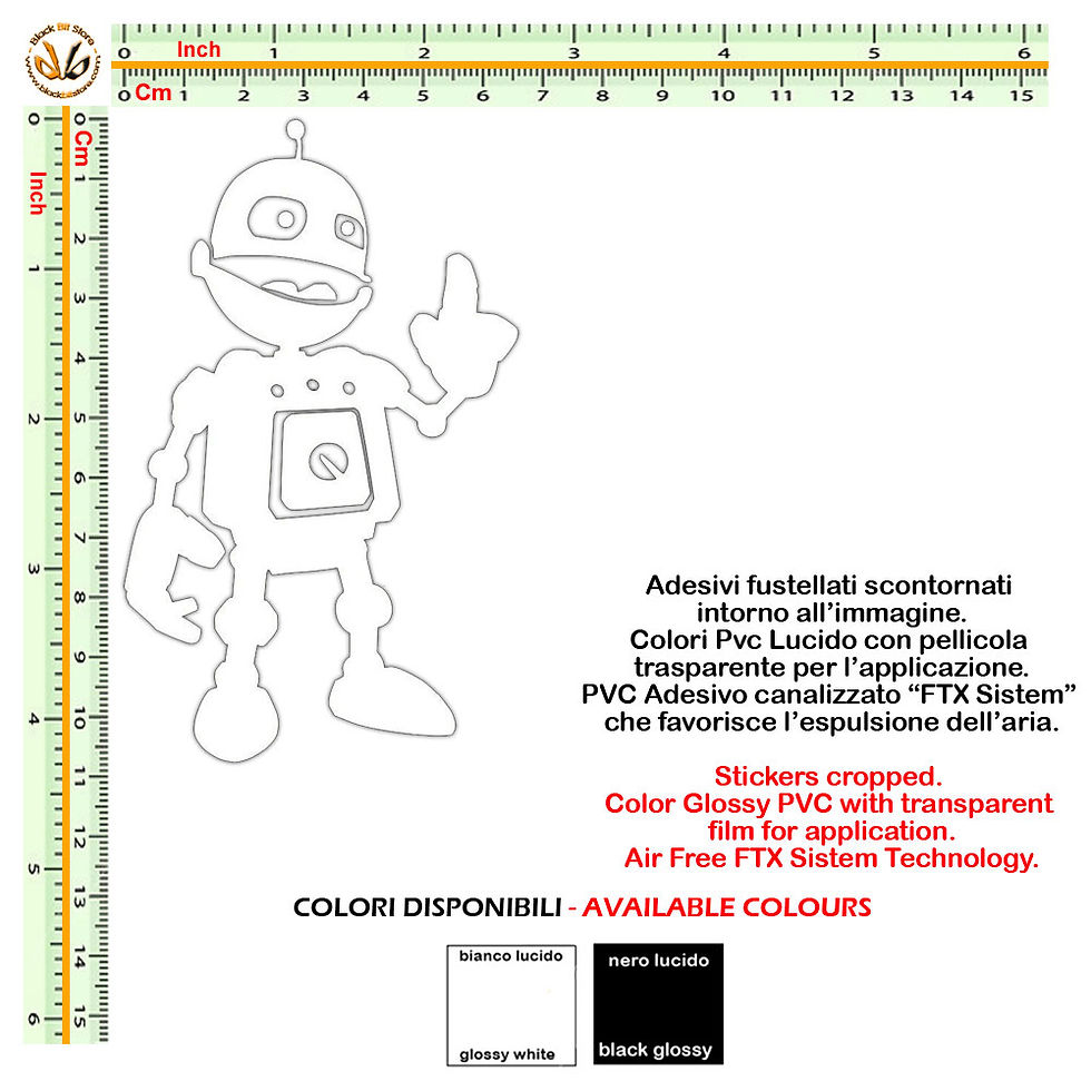 Miniatura: Sticker my family Fhater Adesivi famiglia Robot Padre 1 Pz.