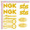 Miniatura: Sticker sponsor NGK SBS Alpinestar Marelli Regina Chain 10 Pz.