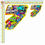 Miniatura: sticker bomb number adesivi numeri design fumetto 2 pz. cm. 10-5