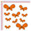Miniatura: Adesivi farfalle stilizzate Sticker stylized butterflies decal 10 Pz.