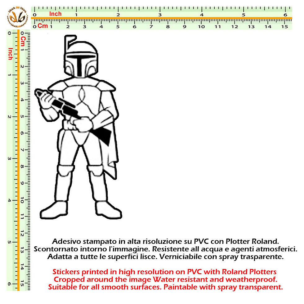 Miniatura: Adesivi famiglia Star Wars Padre Madre Sticker my family Father Mother 1 Pz.
