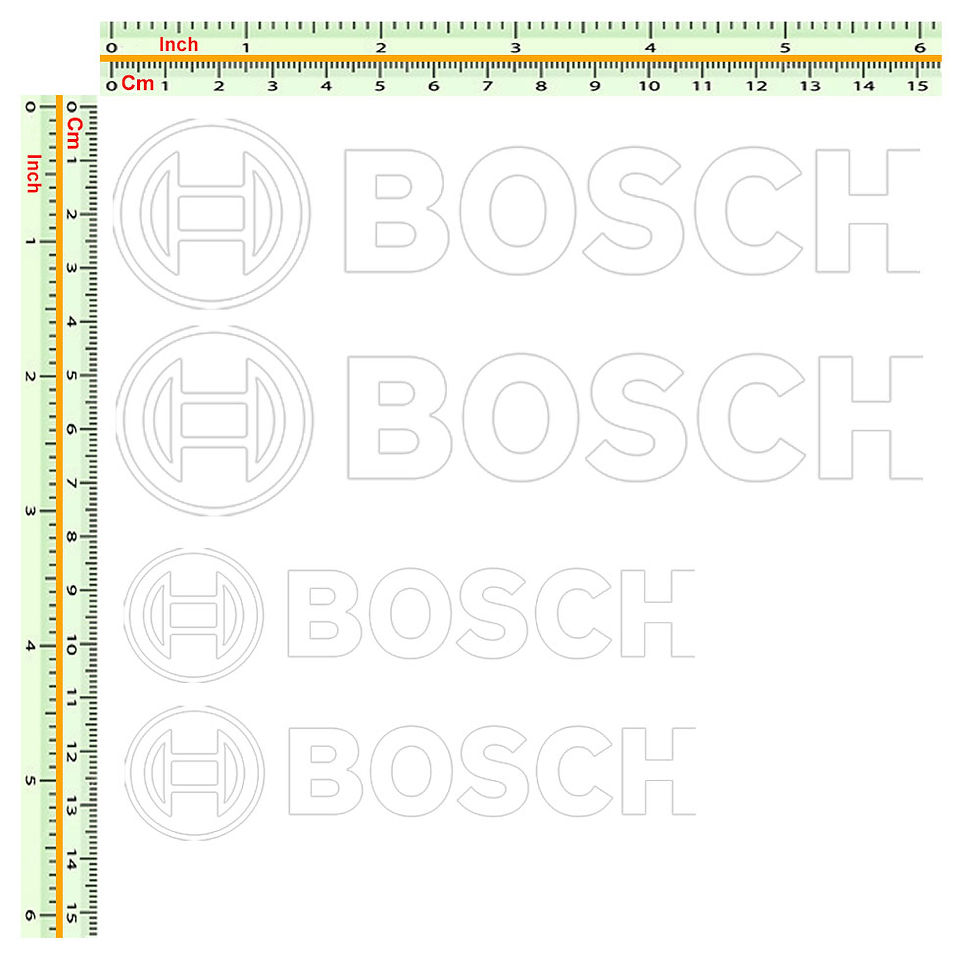 Miniatura: Sticker Adesivi Bosch 4 Pz. Size 11-15 cm.