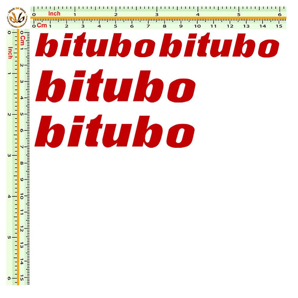 Miniatura: Adesivi Sticker bitubo 4 Pz. Size 8 - 10 cm.