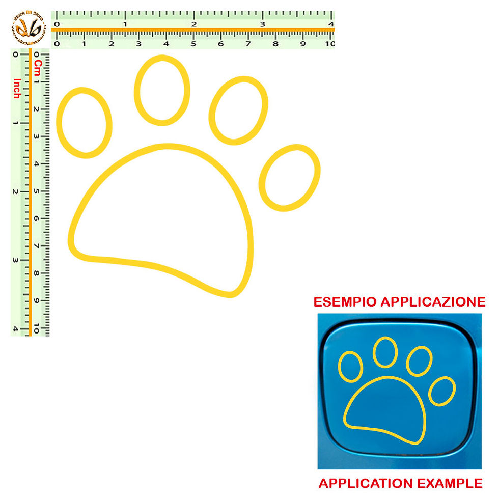 Miniatura: Adesivi prespaziati impronta footprint Sticker cropped 1 Pz.